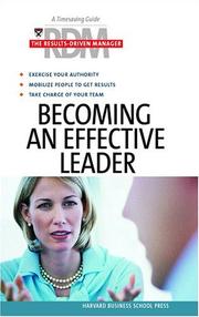 Cover of The results-driven manager by Harvard Business School