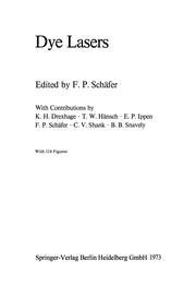 Front cover of Dye Lasers by Fritz Peter Schäfer