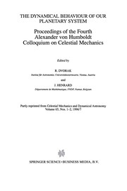 Front cover of The dynamical behaviour of our planetary system by Alexander von Humboldt Colloquium on Celestial Mechanics (4th 1996 Ramsau am Dachstein, Austria)