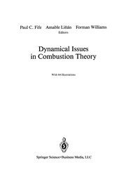 Front cover of Dynamical Issues in Combustion Theory by Paul C. Fife