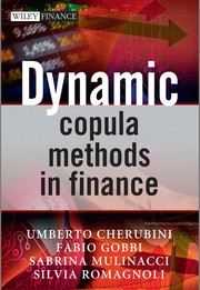Cover of Dynamic copula methods in finance by Umberto Cherubini