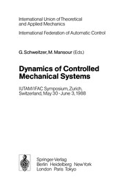 Cover of Dynamics of Controlled Mechanical Systems by G. Schweitzer