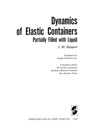 Front cover of Dynamics of Elastic Containers by I. M. Rapoport