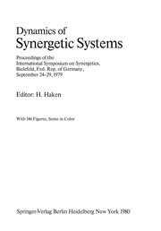 Front cover of Dynamics of Synergetic Systems by Hermann Haken