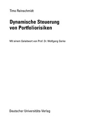Front cover of Dynamische Steuerung von Portfoliorisiken by Timo Reinschmidt
