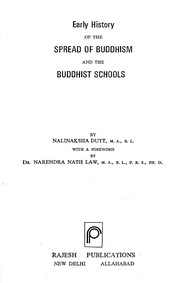 Front cover of Early History of the Spread of Buddhism and the Buddhist Schools by Nalinaksha Dutt