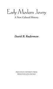 Cover of Early modern Jewry by David B. Ruderman