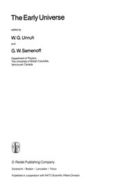 Cover of The Early Universe by W. G. Unruh