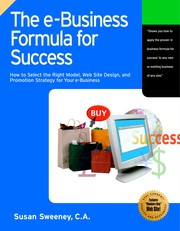 Front cover of The e-business formula for success by Susan Sweeney