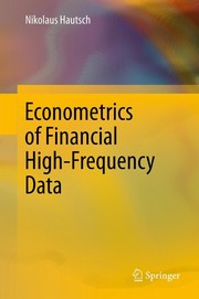 Front cover of Econometrics of financial high-frequency data by Nikolaus Hautsch