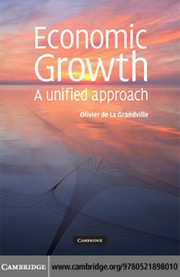Front cover of Economic growth by Olivier de La Grandville