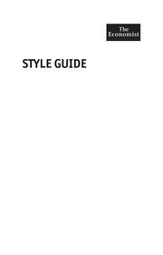 Cover of Style guide by Economist Books