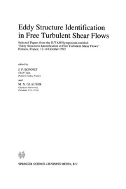 Front cover of Eddy Structure Identification in Free Turbulent Shear Flows by J. P. Bonnet