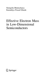 Cover of Effective Electron Mass in Low-Dimensional Semiconductors by Sitangshu Bhattacharya