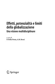 Front cover of Effetti, potenzialita e limiti della globalizzazione by Pompeo Della Posta