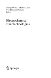 Front cover of Electrochemical nanotechnologies by Tetsuya Ōsaka
