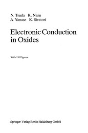 Front cover of Electronic Conduction in Oxides by Nobuo Tsuda