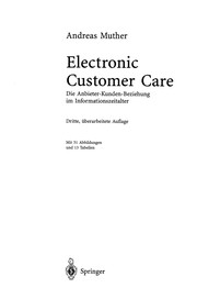 Front cover of Electronic Customer Care by Andreas Muther