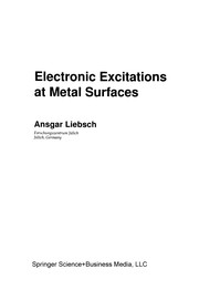 Cover of Electronic Excitations at Metal Surfaces by Ansgar Liebsch