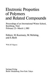 Front cover of Electronic Properties of Polymers and Related Compounds by Hans Kuzmany