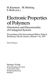 Front cover of Electronic Properties of Polymers by Hans Kuzmany