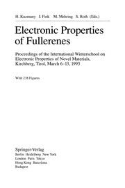 Front cover of Electronic Properties of Fullerenes by Hans Kuzmany
