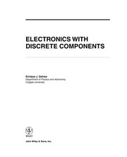 Cover of Electronics with discrete components by Enrique Jose Galvez