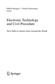 Front cover of Electronic Technology and Civil Procedure by Miklós Kengyel