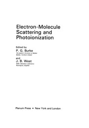 Front cover of Electron-Molecule Scattering and Photoionization by P. G. Burke