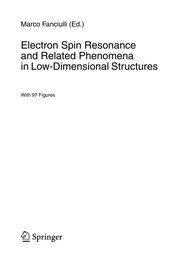 Front cover of Electron spin resonance and related phenomena in low-dimensional structures by M. Fanciulli