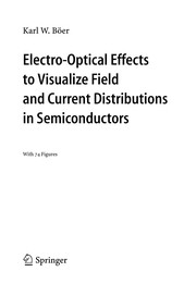 Front cover of Electro-optical effects to visualize field and current distributions in semiconductors by K. W. Böer