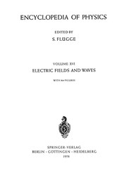 Front cover of Elektrische Felder und Wellen / Electric Fields and Waves by G. Wendt