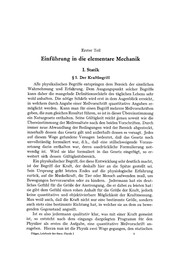 Front cover of Elementare Mechanik und Kontinuumsphysik by Siegfried Flügge