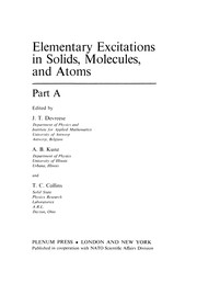 Front cover of Elementary Excitations in Solids, Molecules, and Atoms by J. T. Devreese