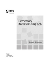 Cover of Elementary Statistics Using SAS by Sandra Schlotzhauer