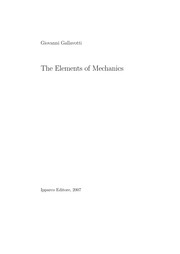Cover of The elements of mechanics by Giovanni Gallavotti