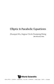 Front cover of Elliptic & parabolic equations by Zhuoqun Wu
