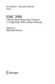Front cover of EMC 2008 14th European Microscopy Congress 1–5 September 2008, Aachen, Germany by Silvia Richter