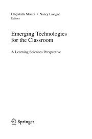 Cover of Emerging Technologies for the Classroom by Chrystalla Mouza