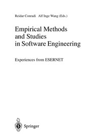 Cover of Empirical methods and studies in software engineering by Reidar Conradi