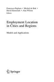 Cover of Employment Location in Cities and Regions by Francesca Pagliara