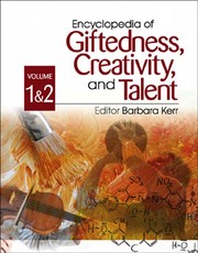 Front cover of Encyclopedia of giftedness, creativity, and talent by Barbara A. Kerr