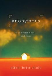 Cover of Anonymous by Alicia Britt Chole