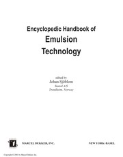 Front cover of Encyclopedic handbook of emulsion technology by Johan Sjoblom