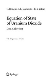 Front cover of Equation of State of Uranium Dioxide by C. Ronchi