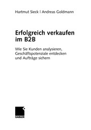 Cover of Erfolgreich verkaufen im B2B by Hartmut Sieck