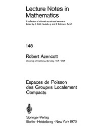 Front cover of Espaces de Poisson des groupes localement compacts by Robert Azencott
