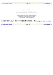 Cover of Ethics on the ark by Bryan G. Norton