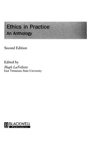 Cover of Ethics in practice by Hugh LaFollette