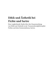 Front cover of Ethik und Ästhetik bei Fichte und Sartre by Lucia Theresia Heumann